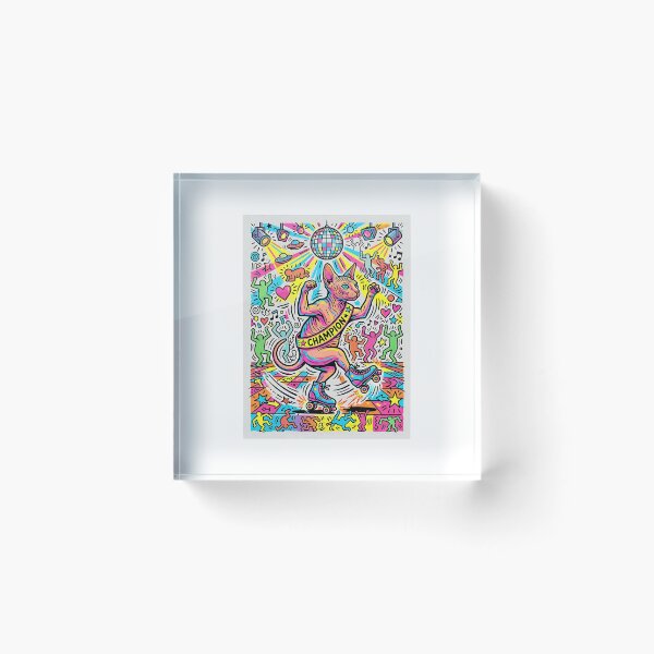 Item preview, Sphynx Roller Disco Champion designed and sold by PictoVibe.