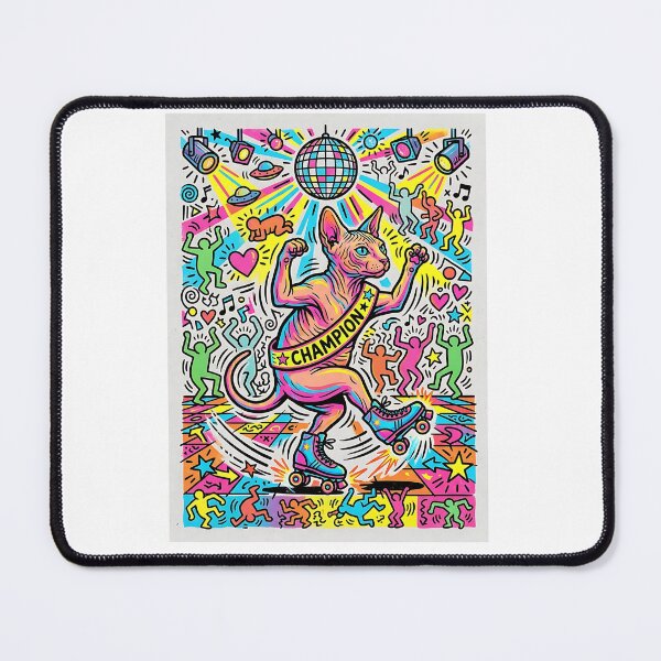 Item preview, Sphynx Roller Disco Champion designed and sold by PictoVibe.