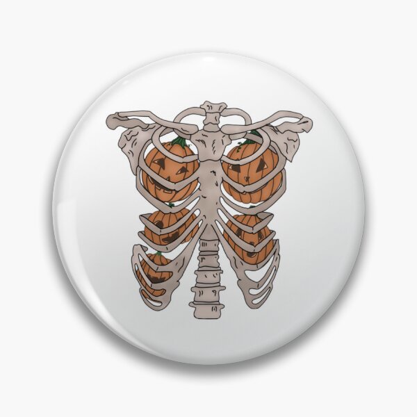Item preview, Pumpkins in a rib cage  designed and sold by Artistkhg.