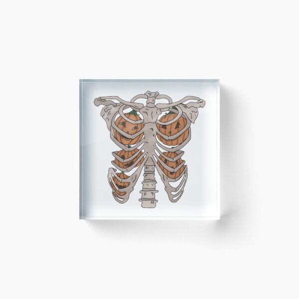 Item preview, Pumpkins in a rib cage  designed and sold by Artistkhg.