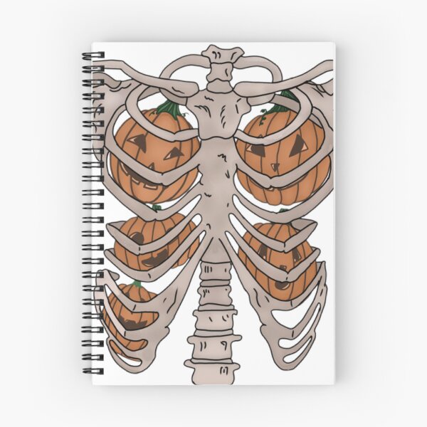 Item preview, Pumpkins in a rib cage  designed and sold by Artistkhg.