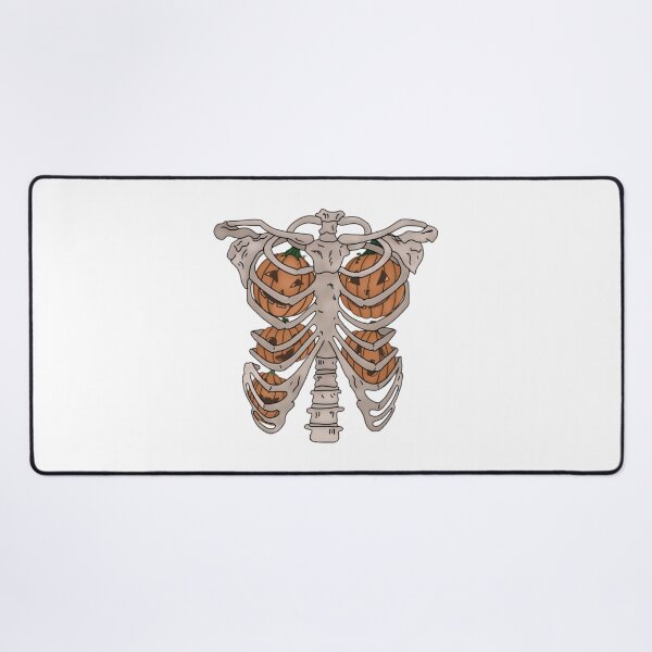 Item preview, Pumpkins in a rib cage designed and sold by Artistkhg.
