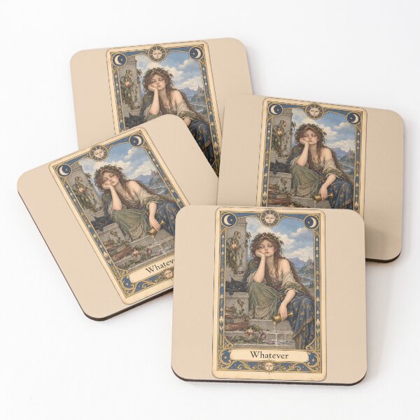Item preview, Whatever Humorous Slacker Tarot Card designed and sold by UlDesigns.