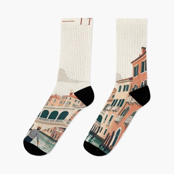 Item preview, Venice Italy Minimalist Travel Poster Gondola Canal designed and sold by JIGUWORLD.