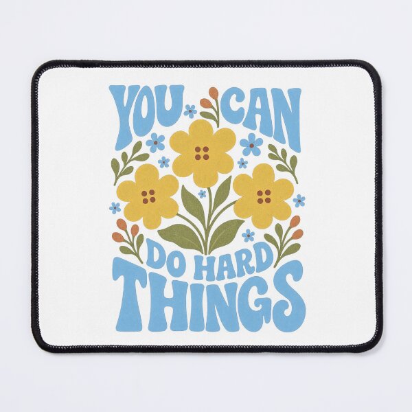 Item preview, You Can Do Hard Things Floral Motivation designed and sold by VioletNance.