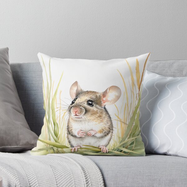 Item preview, Cute Watercolor Field Mouse in Grass designed and sold by Hackl20.