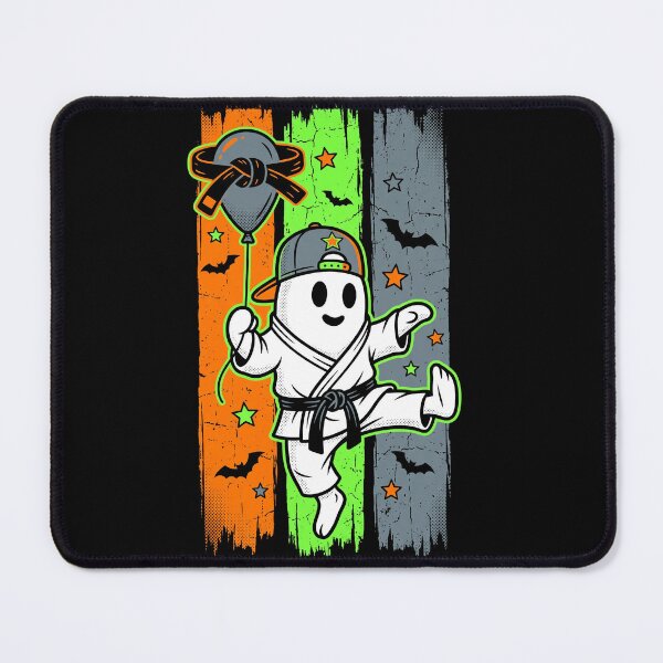 Item preview, Halloween Ghost Ninja Karate Kick Spooky Retro Martial Arts Costume designed and sold by ArcaneArtistry.