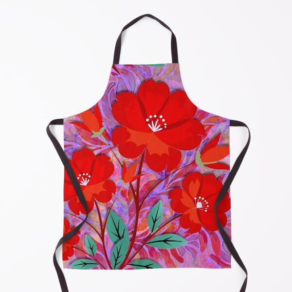 Aperçu de l'œuvre Motif de fleur rouge créée et vendue par ViaARTfactory.