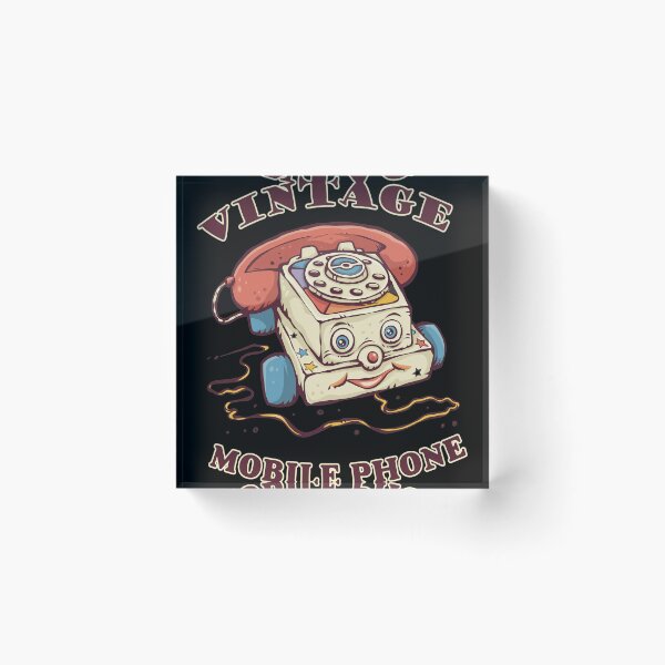 Item preview, Vintage Toy Mobile Phone Retro Cartoon Art designed and sold by Deliachmidt.