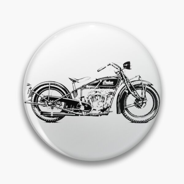 Item preview, Vintage Indian Scout Motorcycle Silhouette Classic Bike Retro Design designed and sold by PetitRenard.