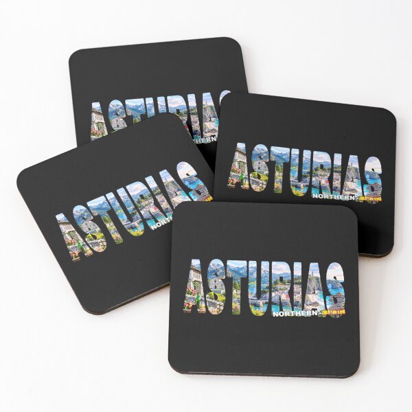 Item preview, ASTURIAS Northern Spain - Tourist Souvenir Sticker Shirt Atlantic Coast Towns designed and sold by Adam Gormley.
