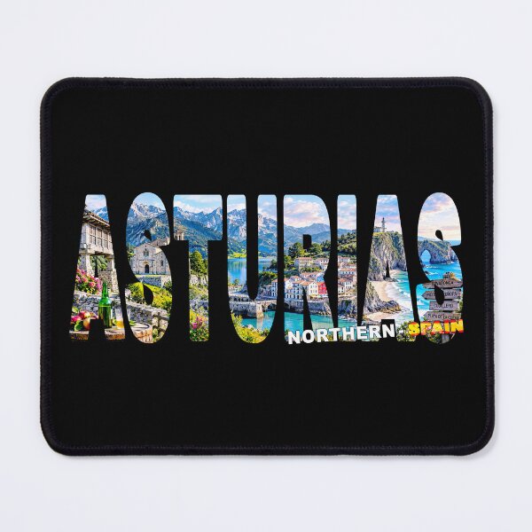 Item preview, ASTURIAS Northern Spain - Tourist Souvenir Sticker Shirt Atlantic Coast Towns designed and sold by Adam Gormley.