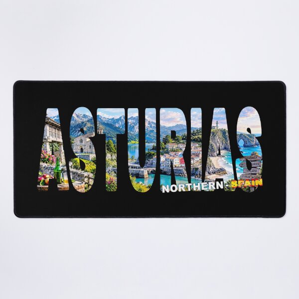 Item preview, ASTURIAS Northern Spain - Tourist Souvenir Sticker Shirt Atlantic Coast Towns designed and sold by Adam Gormley.