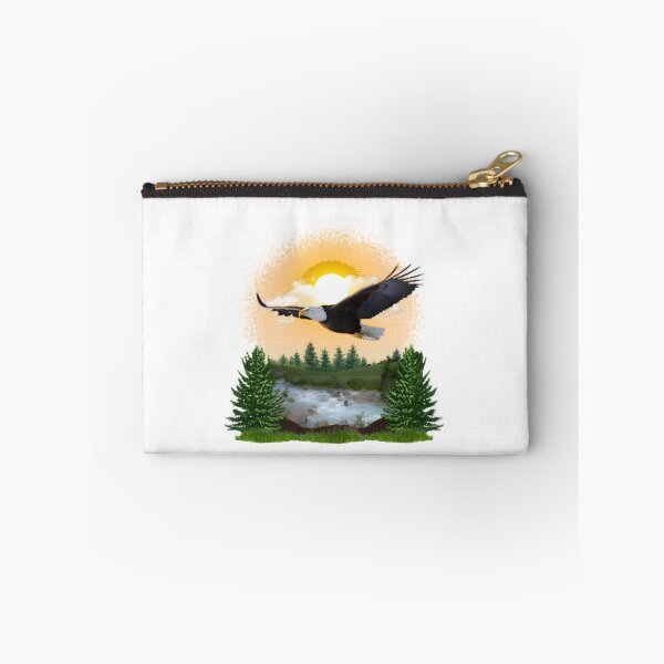 Item preview, Majestic Eagle Soaring High Nature Wildlife Illustration designed and sold by PetitRenard.
