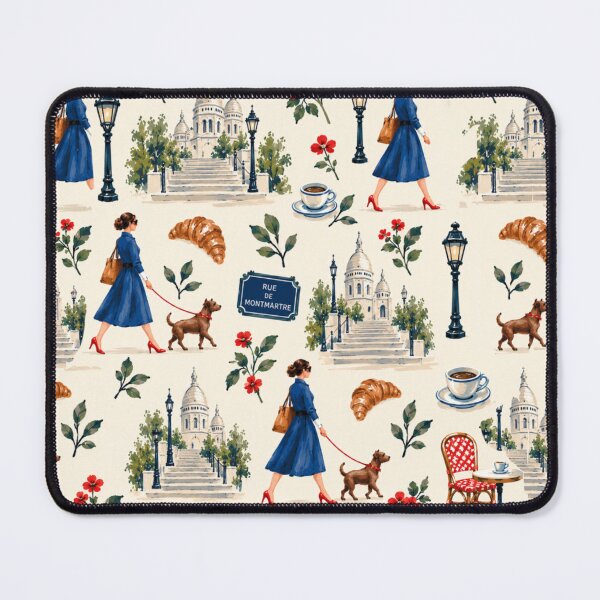Item preview, Montmartre Street Scene, Impressionist Pattern designed and sold by CARRAANN.