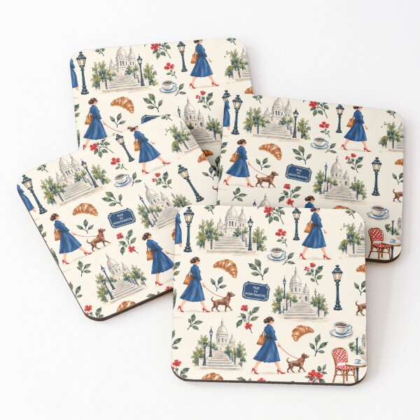 Item preview, Montmartre Street Scene, Impressionist Pattern designed and sold by CARRAANN.