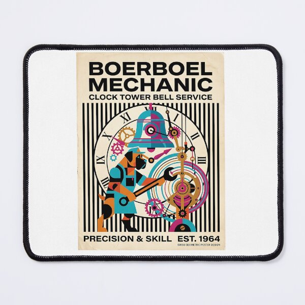Item preview, Boerboel Clock Mechanic designed and sold by PictoVibe.