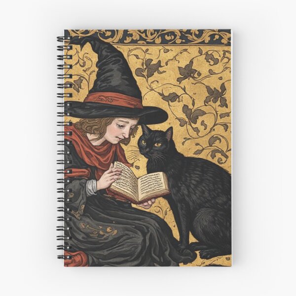 Item preview, Medieval Witch and Her Cat designed and sold by TheDarkWardrobe.