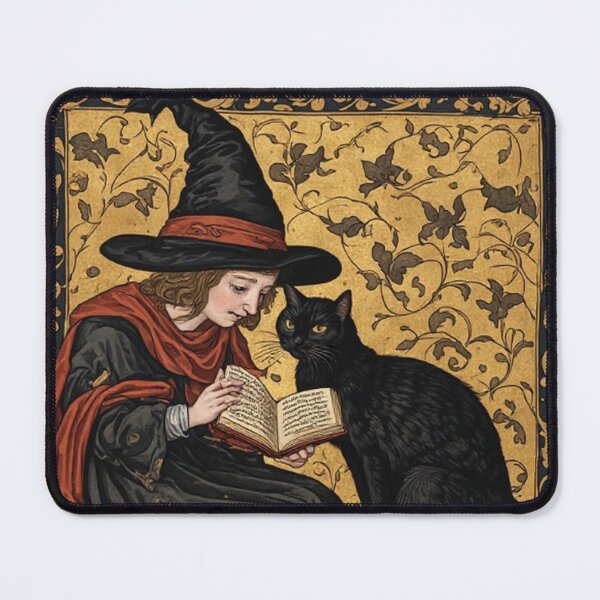 Item preview, Medieval Witch and Her Cat designed and sold by TheDarkWardrobe.