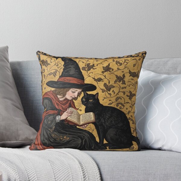 Item preview, Medieval Witch and Her Cat designed and sold by TheDarkWardrobe.
