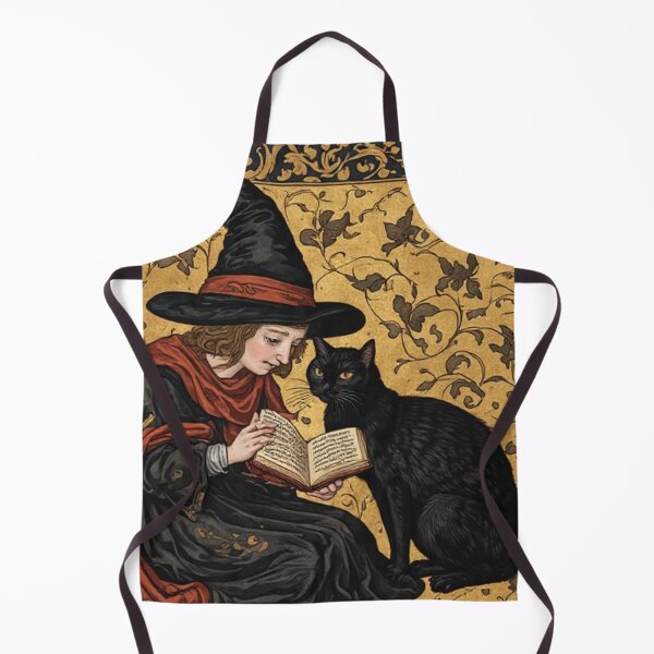 Item preview, Medieval Witch and Her Cat designed and sold by TheDarkWardrobe.
