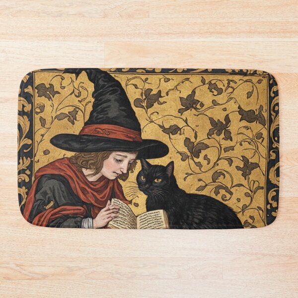 Item preview, Medieval Witch and Her Cat designed and sold by TheDarkWardrobe.