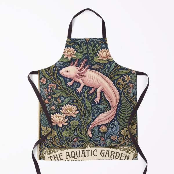 Item preview, Vintage William Morris Axolotl Aquatic Print designed and sold by thomascarl98.