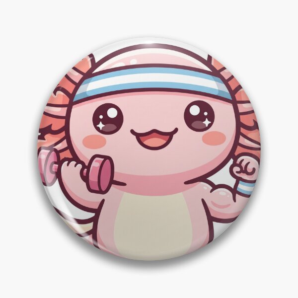Item preview, Kawaii Axolotl Gym Workout designed and sold by DofinaSur.