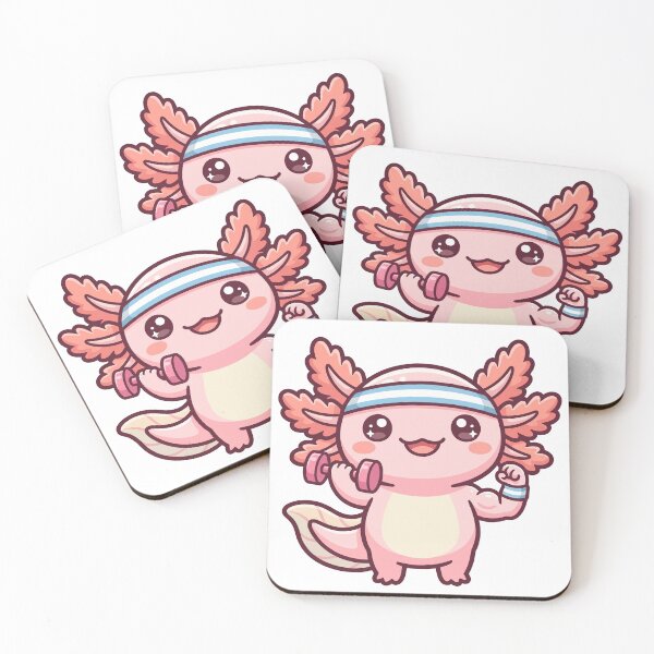 Item preview, Kawaii Axolotl Gym Workout designed and sold by DofinaSur.