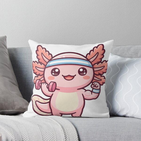 Item preview, Kawaii Axolotl Gym Workout designed and sold by DofinaSur.