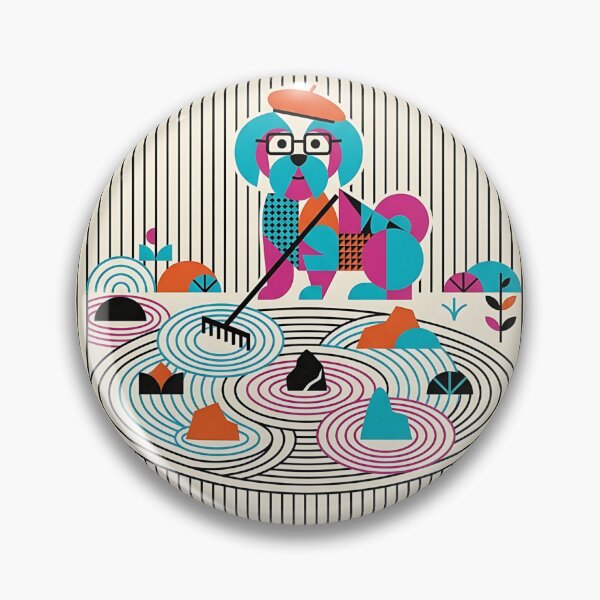 Item preview, Lhasa Apso Zen Landscape Architect designed and sold by PictoVibe.