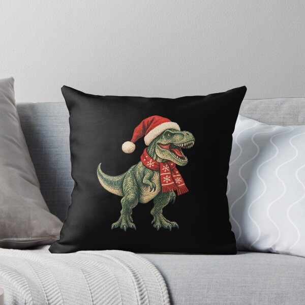 Item preview, Vintage Santa Hat T-Rex Dinosaur Christmas Retro Illustration designed and sold by SOUFIANE1991.