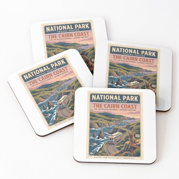 Item preview, Cairn Terrier Coastal Tram Guide designed and sold by PictoVibe.