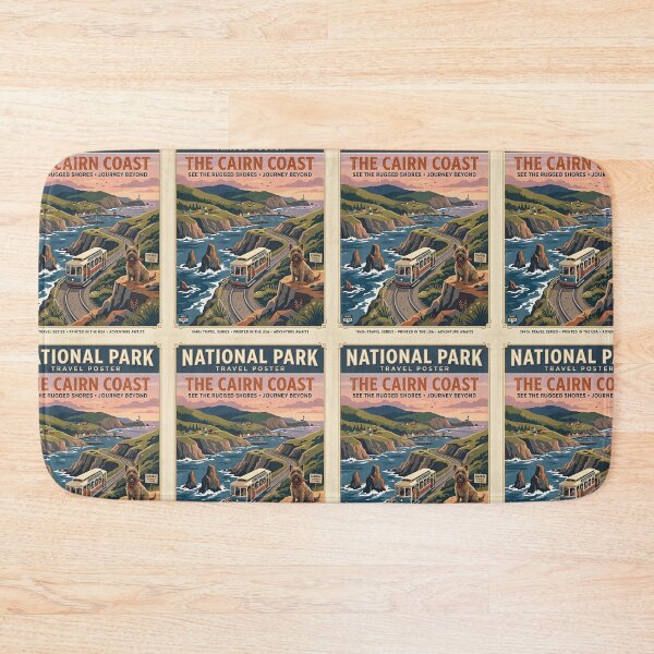 Item preview, Cairn Terrier Coastal Tram Guide designed and sold by PictoVibe.