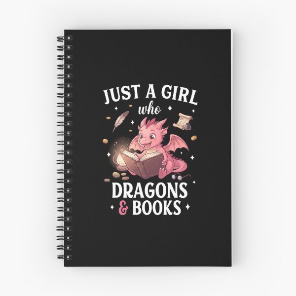 Item preview, Just a Girl Who Loves Dragons and Books Cute Reader Design designed and sold by Ostericaimusa.