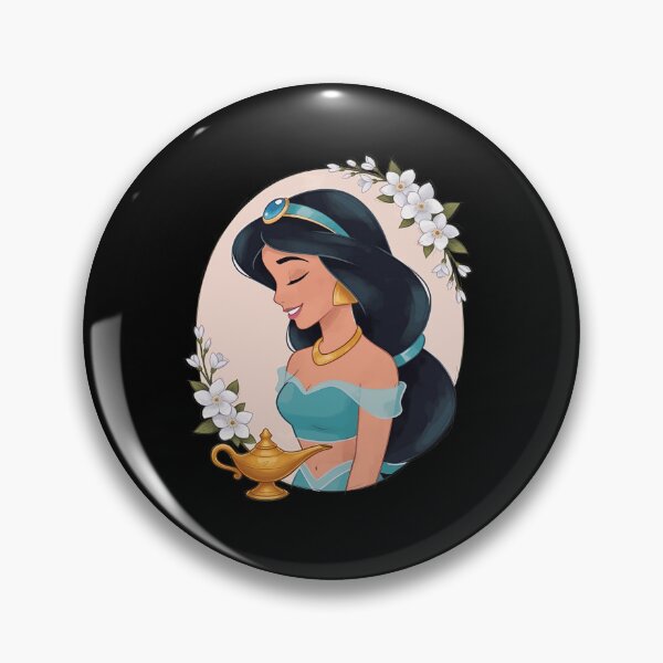 Item preview, Princess Jasmine Genie Lamp Floral Oval  designed and sold by PeggyTho331730.