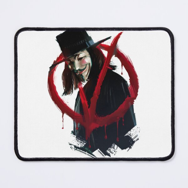 Item preview, V for Vendetta Mask and Symbol Artistic Graphic Design designed and sold by JustelioShop.