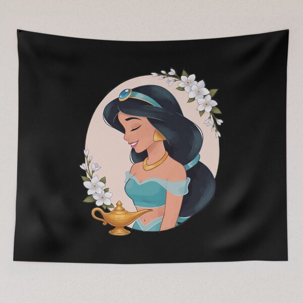 Item preview, Princess Jasmine Genie Lamp Floral Oval  designed and sold by PeggyTho331730.