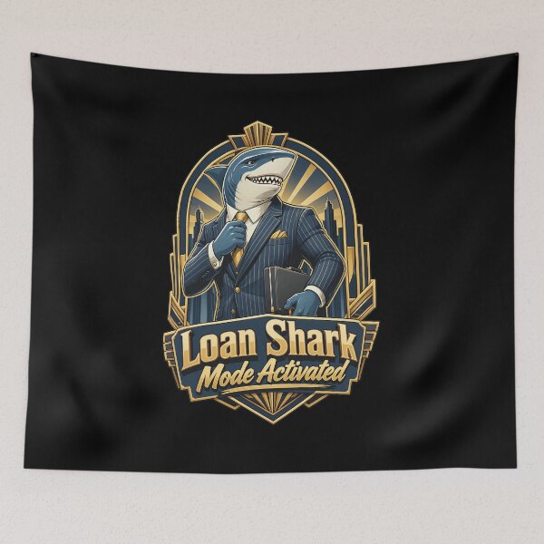 Item preview, Loan Shark Mode Activated Art Deco Shark Dapper designed and sold by Deliachmidt.