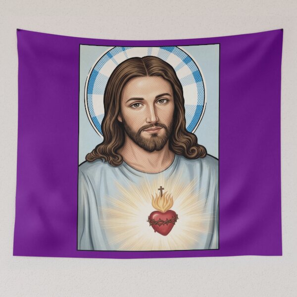 Item preview, Pop Art Jesus Sacred Heart Vintage Comic Style Graphic designed and sold by Terry Bain.
