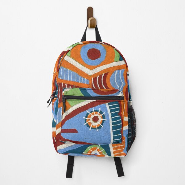 Item preview, Folk Art Sardines in Orange and Teal designed and sold by Fani*.