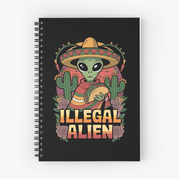 Item preview, Alien With Sombrero And Tacos Illegal designed and sold by Aboulkorom.