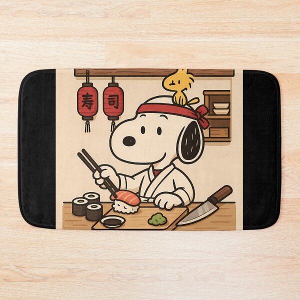 Item preview, Snoopy Sushi Chef Cute Japanese Kitchen  designed and sold by JhinK1.