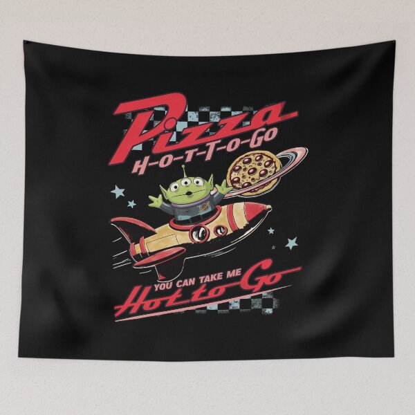 Item preview, Retro Alien Pizza Rocket Hot to Go  designed and sold by DianeWas171898.