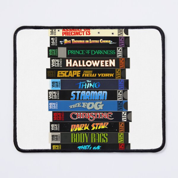 Item preview, Vintage John Carpenter VHS Movie Stack Illustration designed and sold by hanymoussa.