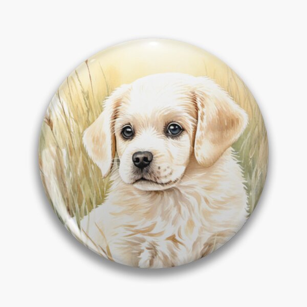 Item preview, Cute Watercolor Puppy in Meadow Grass designed and sold by Hackl20.