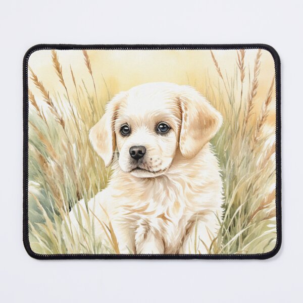 Item preview, Cute Watercolor Puppy in Meadow Grass designed and sold by Hackl20.