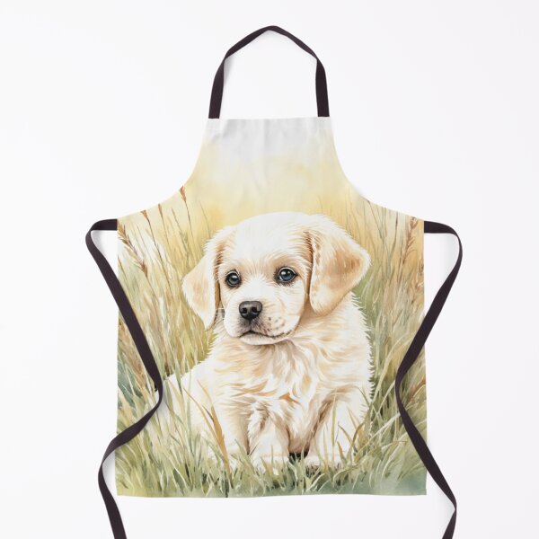 Item preview, Cute Watercolor Puppy in Meadow Grass designed and sold by Hackl20.