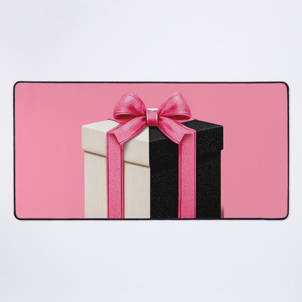 Item preview, Elegant Black and White Gift Box with Pink Bow designed and sold by colorful-white.