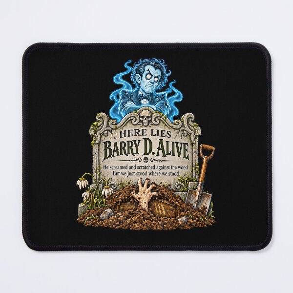 Item preview, ⚡HAUNTED TOMBSTONE COLLECTION - Barry D. Alive - dark version designed and sold by WheelieGdArt.